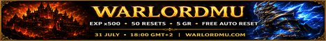 WarlordMU Season 6 x500 server banner
